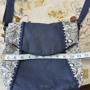 Sakroots Navy and White Crossbody Bag
